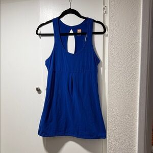 Lucy Vibrant Blue Athletic Tank Top